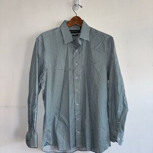 Men's Green Patterned Shirt